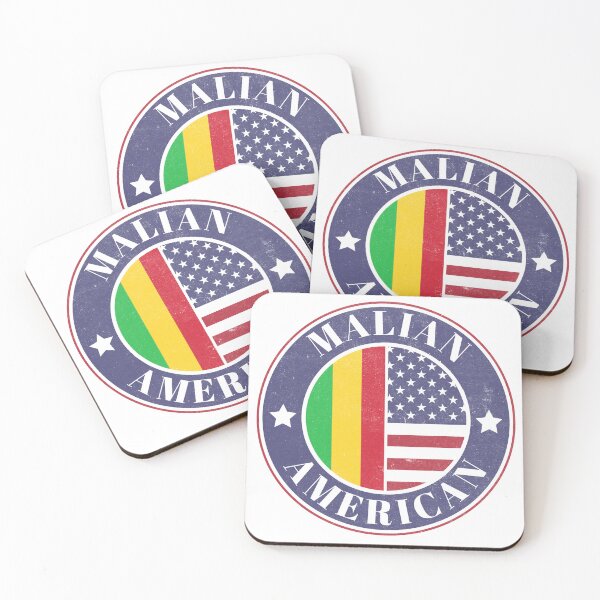 Item preview, Proud Malian-American Badge - Mali Flag designed and sold by chrisrivait.