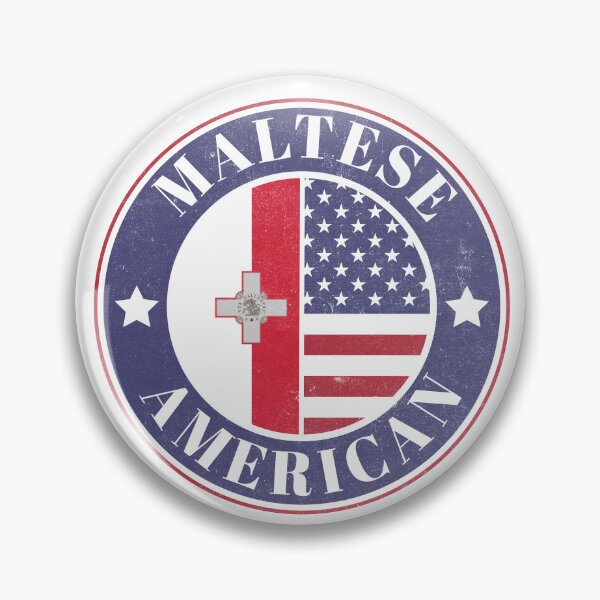 Item preview, Proud Maltese-American Badge - Malta Flag designed and sold by chrisrivait.