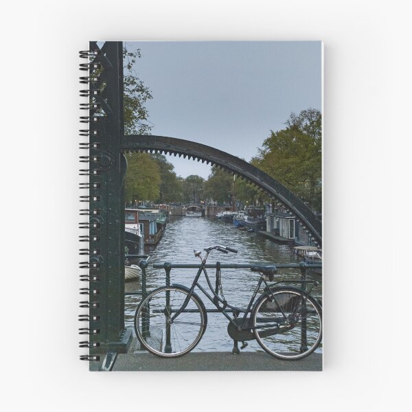 Item preview, Bicycle on Amsterdam Bridge at Dusk designed and sold by InbalTurShalom.