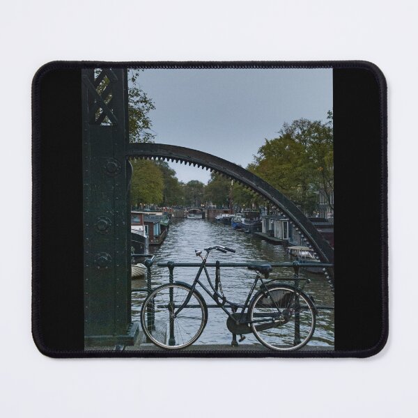Item preview, Bicycle on Amsterdam Bridge at Dusk designed and sold by InbalTurShalom.