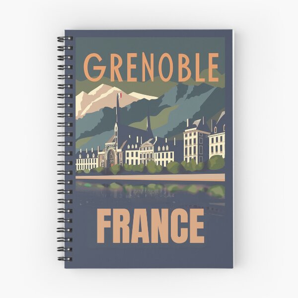 Item preview, A Vintage Travel Illustration of Grenoble - France designed and sold by GoodOldVintage.