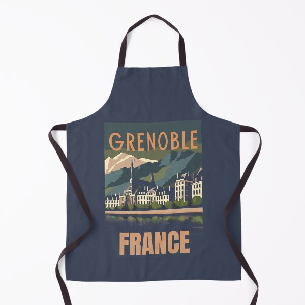 Item preview, A Vintage Travel Illustration of Grenoble - France designed and sold by GoodOldVintage.