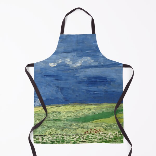 Item preview, Wheatfield Under Thunderclouds Van Gogh Painting designed and sold by Freshfroot.