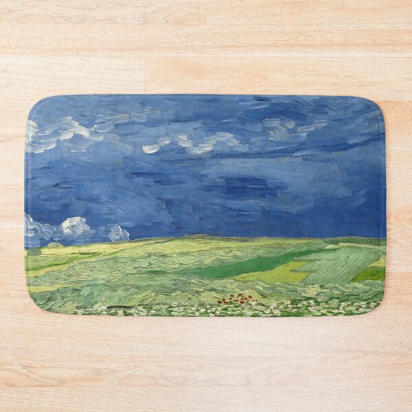 Item preview, Wheatfield Under Thunderclouds Van Gogh Painting designed and sold by Freshfroot.