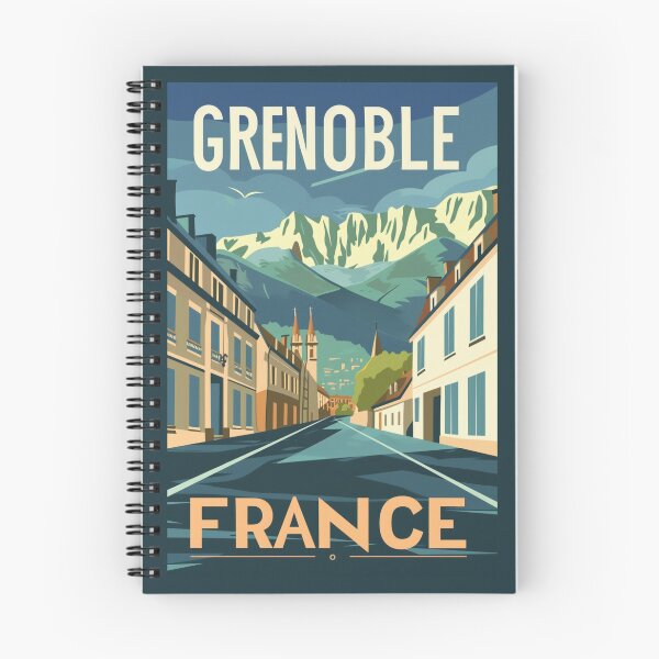 Item preview, A Vintage Travel Illustration of Grenoble - France designed and sold by GoodOldVintage.