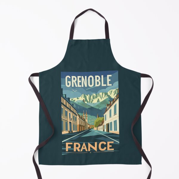 Item preview, A Vintage Travel Illustration of Grenoble - France designed and sold by GoodOldVintage.