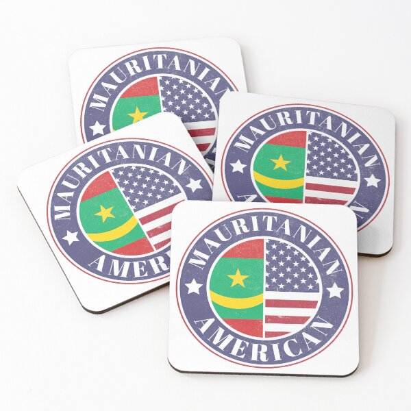 Item preview, Proud Mauritanian-American Badge - Mauritania Flag designed and sold by chrisrivait.