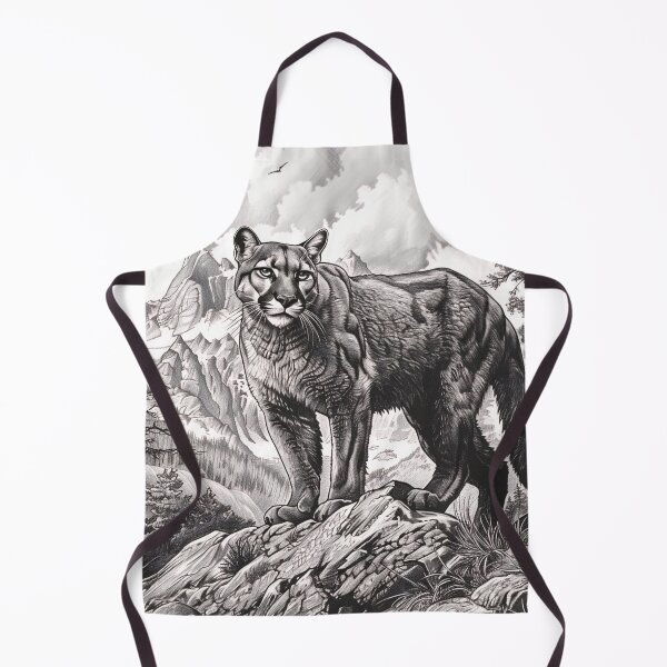 Item preview, Copy of Black and white pencil drawing of a Puma designed and sold by Pencil-Art.