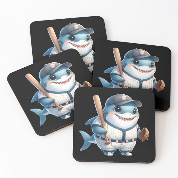 Item preview, Funny animals. Baseball graphics with a shark designed and sold by BanShopDG.