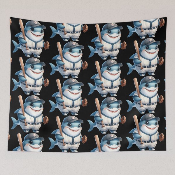 Item preview, Funny animals. Baseball graphics with a shark designed and sold by BanShopDG.