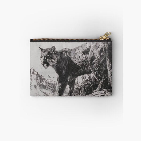 Item preview, Black and white pencil drawing of a Puma designed and sold by Pencil-Art.