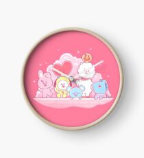 BT21 Cherry Blossoms Clock