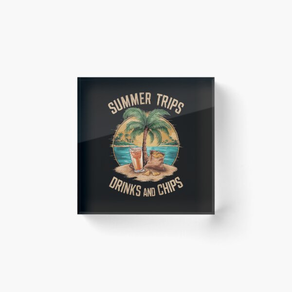 Item preview, SUMMER TRIPS DRINKS AND CHIPS - Minimalist - 3D designed and sold by YoungMind95.