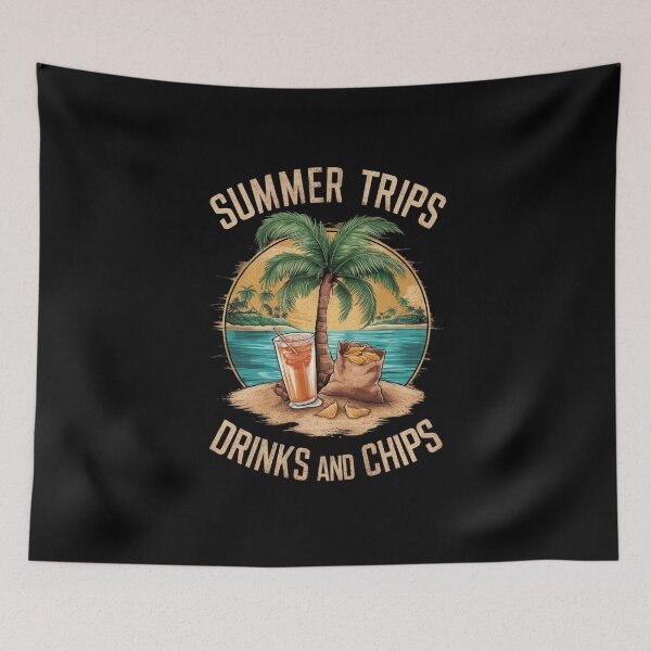 Item preview, SUMMER TRIPS DRINKS AND CHIPS - Minimalist - 3D designed and sold by YoungMind95.