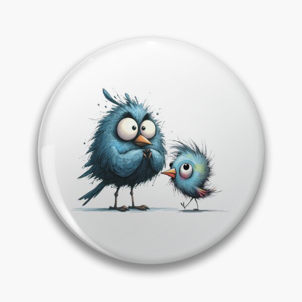 Item preview, Two funny birds with big eyes designed and sold by MagelliShop.