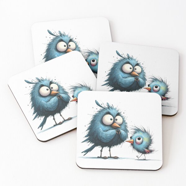Item preview, Two funny birds with big eyes designed and sold by MagelliShop.