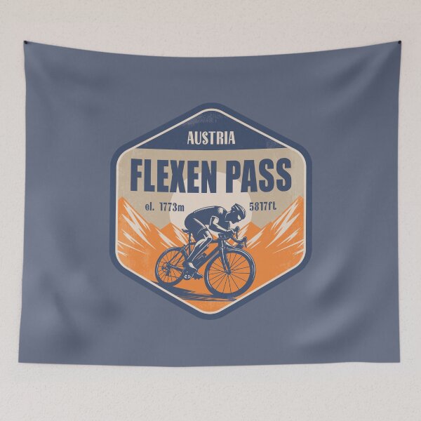 Artikelvorschau, Flexenpass Österreich Radfahren Berg Design entworfen und verkauft von CynthiaGraphics.