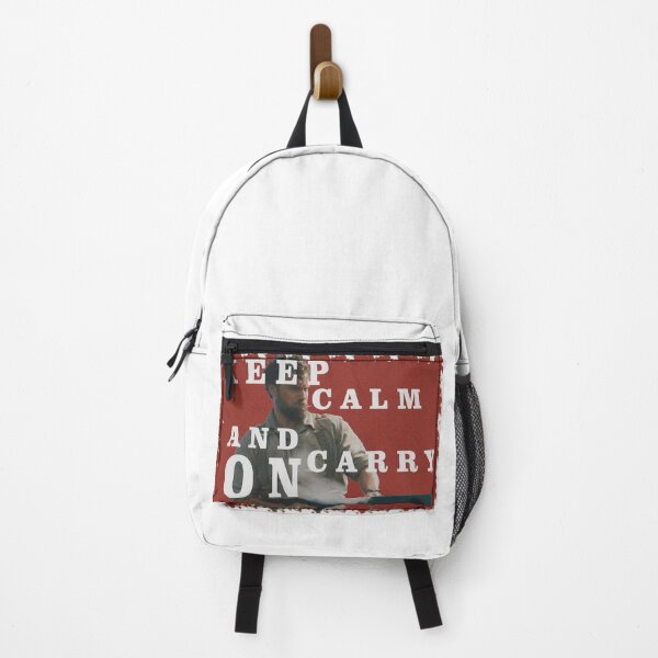 Item preview, keep calm and carry on red henry cavill danger stickers t-shirts designed and sold by MechanicalART.