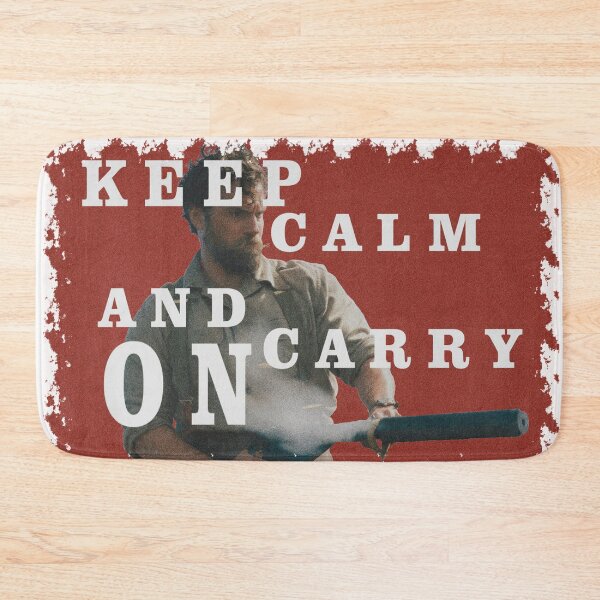 Item preview, keep calm and carry on red henry cavill danger stickers t-shirts designed and sold by MechanicalART.