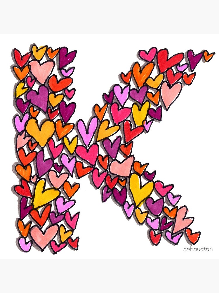 K Letter Love Posters for Sale | Redbubble
