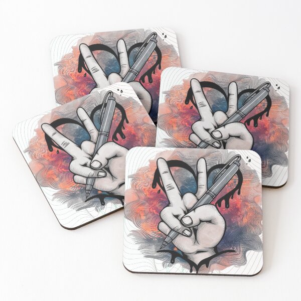 Item preview, Spread Peace and Love: Hand Peace Sign with Heart Design designed and sold by StyleFused.
