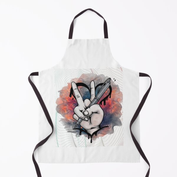 Item preview, Spread Peace and Love: Hand Peace Sign with Heart Design designed and sold by StyleFused.