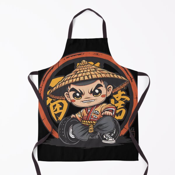 Artikelvorschau, „Cartoonisches Samurai-Maskottchen“ entworfen und verkauft von Art-Vortex-fr.