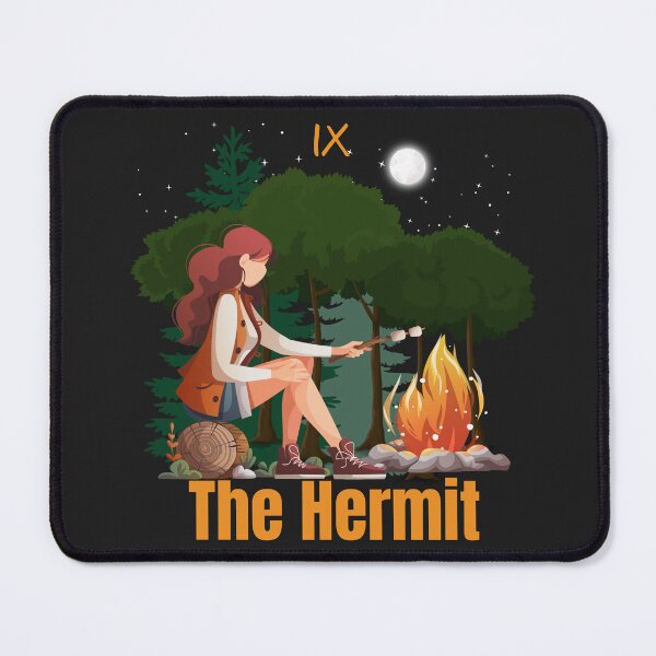 Item preview, The Hermit Major Arcana Tarot Card interpretation designed and sold by ArtElleDesigns.