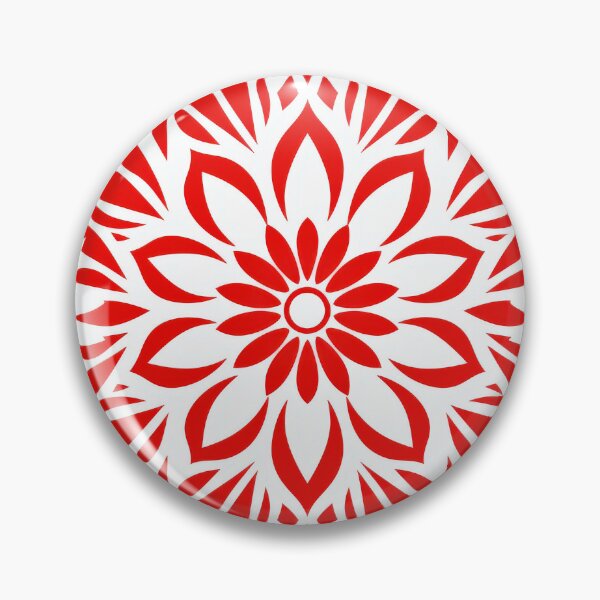 Item preview, Red And White Floral Pattern Seamless Background Design designed and sold by brandway.