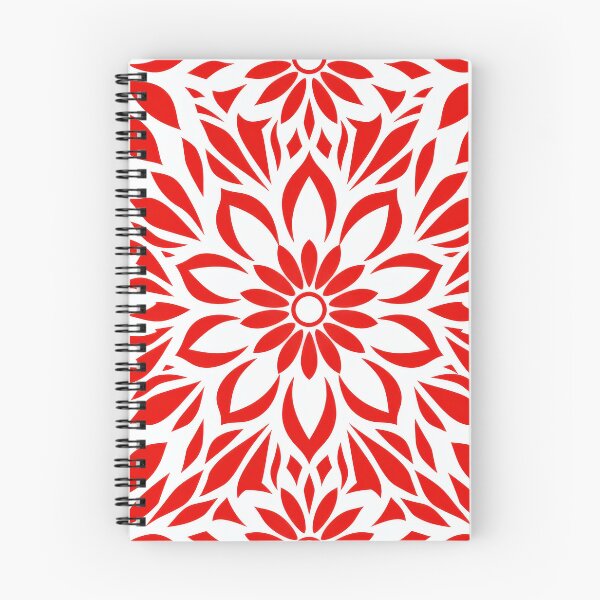 Item preview, Red And White Floral Pattern Seamless Background Design designed and sold by brandway.