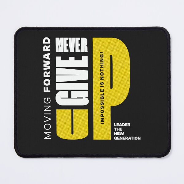 Item preview, Never give up! designed and sold by Eureka Studios.