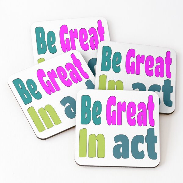 Item preview, Be Great In Act. A Motivational Quote designed and sold by adlkh.