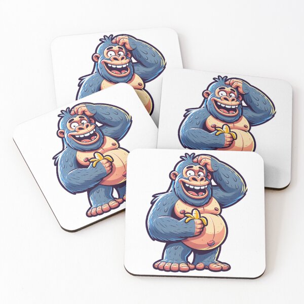 Item preview, Banana Buddy: Playful Gorilla Sticker designed and sold by DDDesigns24.
