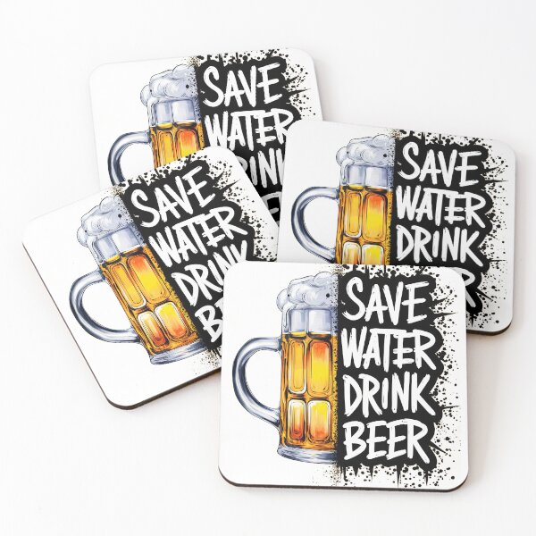 Item preview, Save Water Drink Beer - Funny Beer Mug Design designed and sold by CanyonGarageArt.