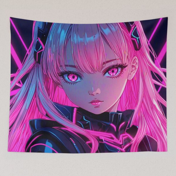 Item preview, Super cute pink anime beauty designed and sold by AdultAnime.