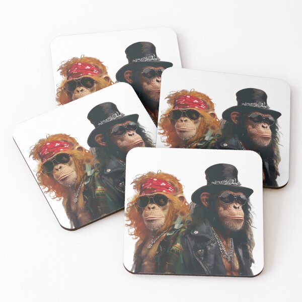 Item preview, Axel Rosilla & Slashimp - Guns N' Roses Axel Rose & Slash Inspired designed and sold by RocknRollMunkey.