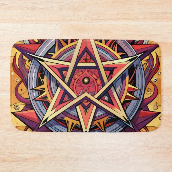 Item preview, Abstract Geometric Compass Eye Fire Symmetry Artwork  designed and sold by Rostislav Bouda.