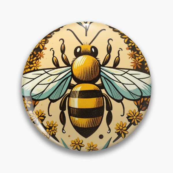 Item preview, Goldenrod Honeybee  designed and sold by FrictionMaxxing.