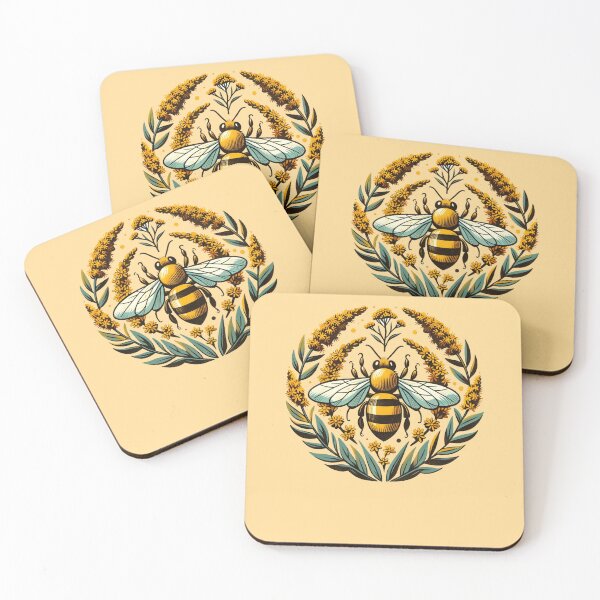 Item preview, Goldenrod Honeybee  designed and sold by FrictionMaxxing.