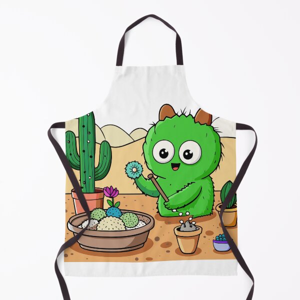 Item preview, Fluffy Cactus Decorating a Small Cactus Garden designed and sold by omerfdln34.