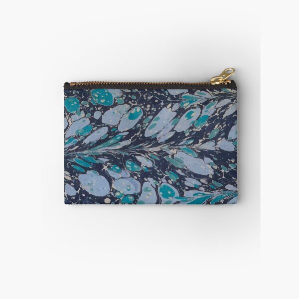 Item preview, Vintage Marbled Blue Book Endpaper designed and sold by newnouveau.