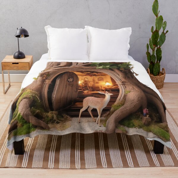 Item preview, Cozy Fawn Portal - Enchanted Woodland Sticker designed and sold by Saltys-Shop.