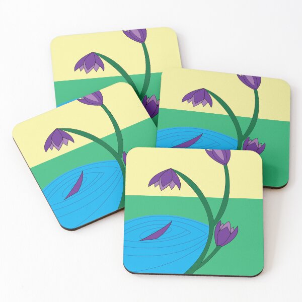 Item preview, Blooming flower and water ripples  designed and sold by Arktely.