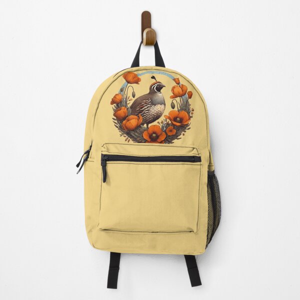 Item preview, California Quail and Poppy  designed and sold by FrictionMaxxing.