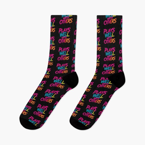 Item preview, Plays Well With Others | Colorful Neon | Black designed and sold by JLEmporium.