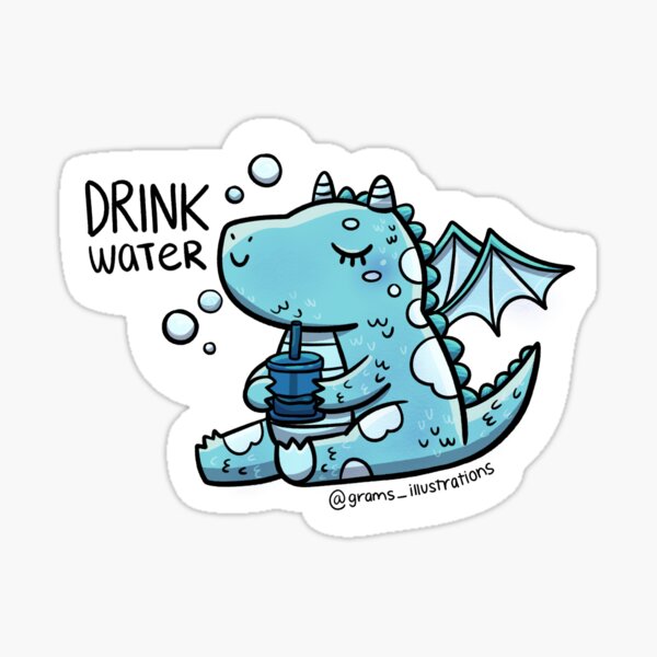 Item preview, Water Dragon designed and sold by GramsIllustrate.