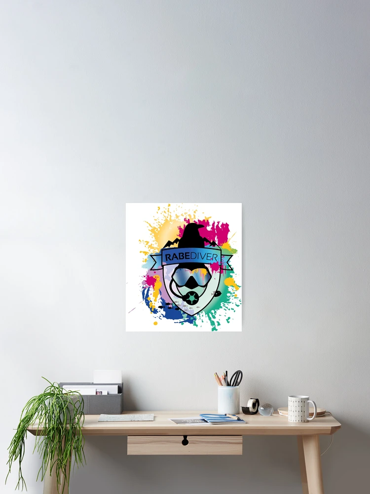 Thumbnail 2 of 3, Poster, Splash Rabediver designed and sold by Rabediver.