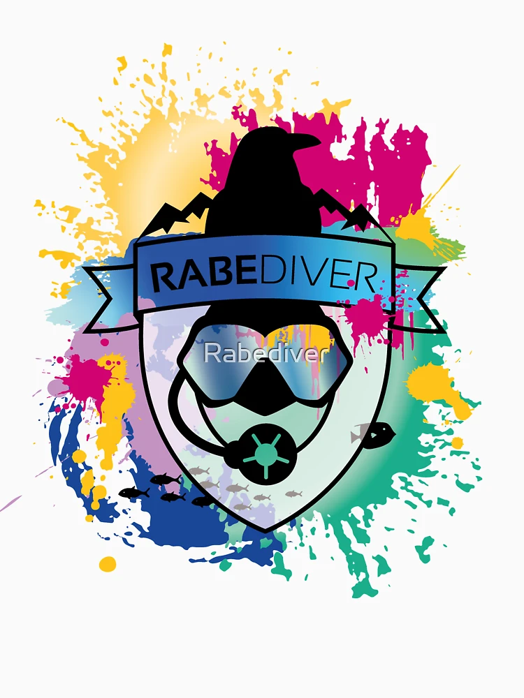 Thumbnail 4 of 4, V-Neck T-Shirt, Splash Rabediver designed and sold by Rabediver.