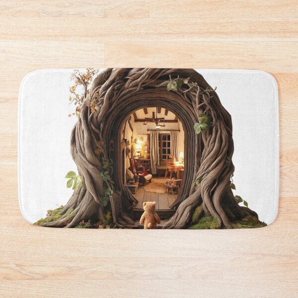 Item preview, Cozy Teddy Bear Portal - Enchanted Woodland Sticker designed and sold by Saltys-Shop.