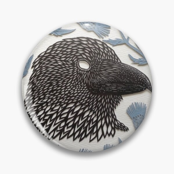 Item preview, Scottish Raven in the Thistles designed and sold by EHampson18.